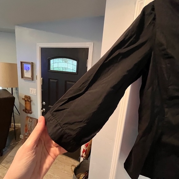 ~Wanko~ Black Button-Up Shirt - Picture 4 of 8